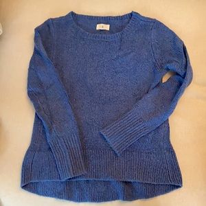 Lou & Grey chunky knit periwinkle blue sweater, size small